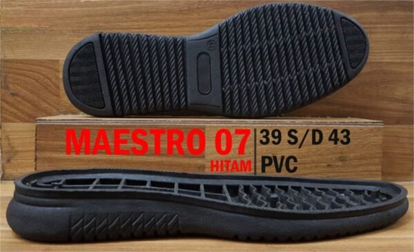 Sol Sepatu Casual Pria Maestro 07 Hitam